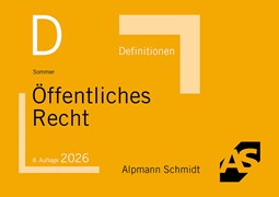 Cover Definitionen Öffentliches Recht