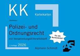 Cover Karteikarten Polizei- und Ordnungsrecht