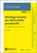 Cover Wichtige Gesetze des Wirtschaftsprivatrechts