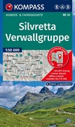 Cover KOMPASS Wanderkarte 41 Silvretta, Verwallgruppe 1:50.000