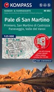 Cover KOMPASS Wanderkarte 653 Pale di San Martino, Primiero San Martino di Castrozza, Paneveggio, Valle del Vanoi 1:25.000