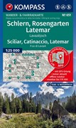 Cover KOMPASS Wanderkarte 651 Schlern, Rosengarten, Latemar, Lavazéjoch / Sciliar, Catinaccio, Latemar, P.so di Lavazé 1:25.000