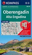 Cover KOMPASS Wanderkarte 99 Oberengadin / Alta Engadina 1:40.000