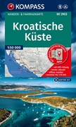Cover KOMPASS Wanderkarten-Set 2903 Kroatische Küste mit Inseln (3 Karten) 1:95.000