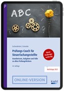 Cover Prüfungs-Coach für Steuerfachangestellte (Online-Version)