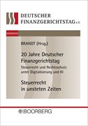 Cover 20. und 21. Deutscher Finanzgerichtstag 2024/2025