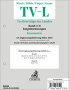 Cover TV-L: 63. Ergänzungslieferung