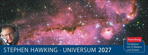 Cover Stephen Hawking Universum Premium-Tischplaner 2027 - Wochenkalender mit 53 Bildern und Zitaten