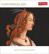 Cover Kunstgenuss Postkartenkalender 2027 - Kalender mit 53 Kunstpostkarten