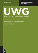 Cover UWG - Großkommentar zum Gesetz gegen den unlauteren Wettbewerb • Band 3: §§ 8-20; § 23 GeschGehG; Register