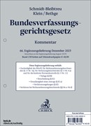 Cover Bundesverfassungsgerichtsgesetz: BVerfGG: 66. Ergänzungslieferung