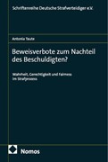 Cover Beweisverbote zum Nachteil des Beschuldigten?