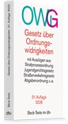 Cover Gesetz über Ordnungswidrigkeiten: OWiG