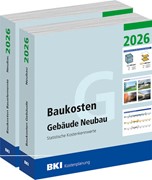 Cover BKI Baukosten Gebäude + Bauelemente Neubau 2026 - Kombi Teil 1-2