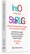 Cover Insolvenzordnung / Unternehmensstabilisierungs- und -restrukturierungsgesetz: InsO / StaRUG