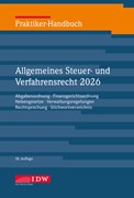 Cover Praktiker-Handbuch Allgemeines Steuer-/Verfahrensrecht 2026, 38.Auflage