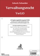 Cover Verwaltungsrecht VwGO: 49. Ergänzungslieferung