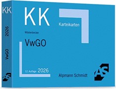 Cover Karteikarten VwGO