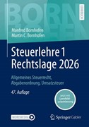 Cover Steuerlehre 1 Rechtslage 2026