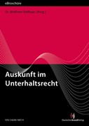 Cover Auskunft im Unterhaltsrecht - eBroschüre (PDF)