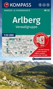 Cover KOMPASS Wanderkarte 33 Arlberg, Verwallgruppe 1:50.000