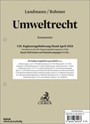 Cover Umweltrecht: 110. Ergänzungslieferung