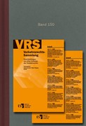 Cover Verkehrsrechts-Sammlung (VRS) Band 150