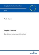 Cover Say on Climate