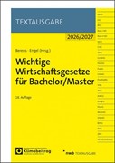 Cover Wichtige Wirtschaftsgesetze für Bachelor/Master • 2026/2027