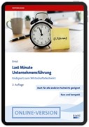 Cover Last Minute Unternehmensführung (Online-Version)