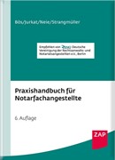Cover Praxishandbuch für Notarfachangestellte