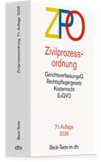 Cover Zivilprozessordnung: ZPO