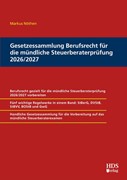 Cover Gesetzessammlung Berufsrecht für die mündliche Steuerberaterprüfung 2026/2027