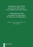 Cover National Constitutions I