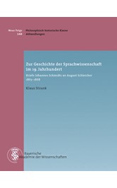 Cover: Strunk, Klaus, Zur Geschichte der Sprachwissenschaften im 19. Jahrhundert