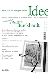 Cover: , Zeitschrift für Ideengeschichte Heft XII/1 Frühjahr 2018