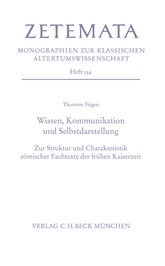 Cover: Fögen, Thorsten, Wissen, Kommunikation und Selbstdarstellung
