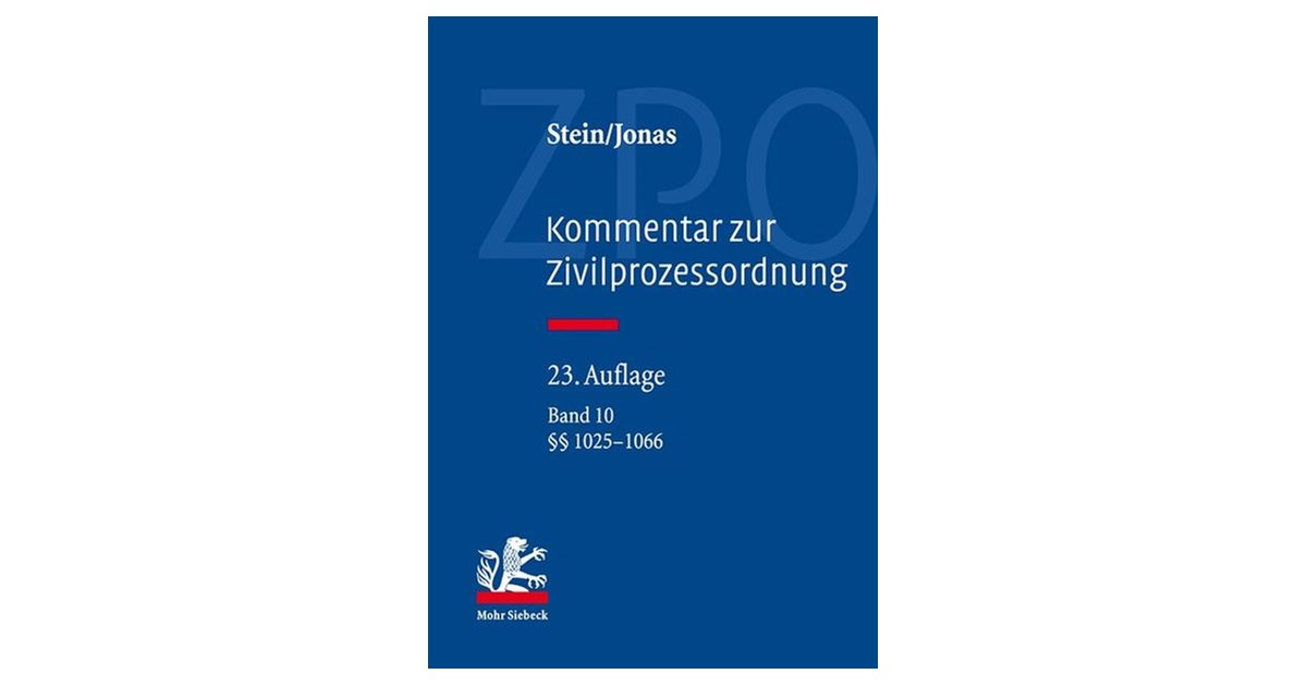Jonas / Stein | Kommentar zur Zivilprozessordnung: ZPO, Band
