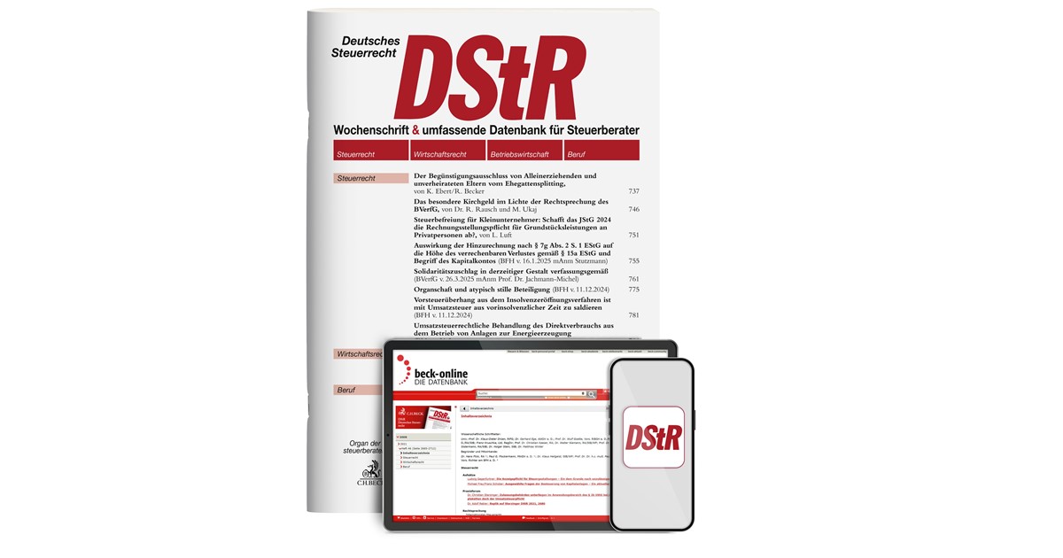 DStR • Deutsches Steuerrecht | 56. Auflage | 2026 | beck-shop.de