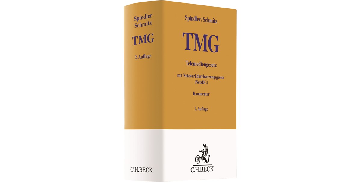 Spindler / Schmitz | Telemediengesetz: TMG | 2. Auflage | 2018