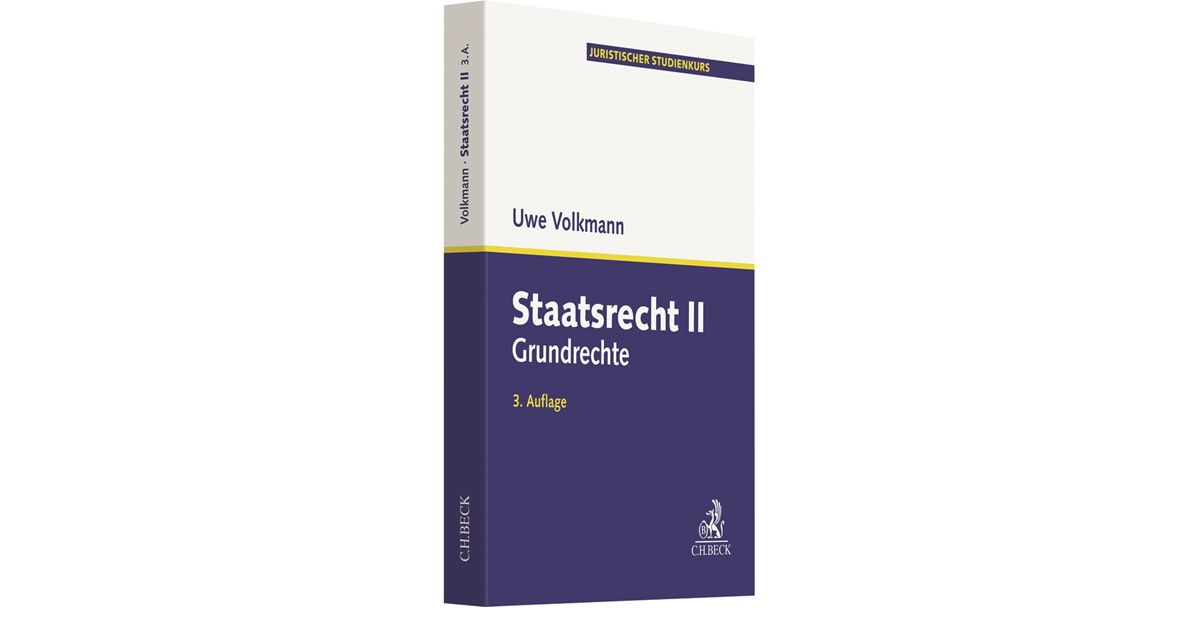 Volkmann | Staatsrecht II | 3. Auflage | 2020 | beck-shop.de