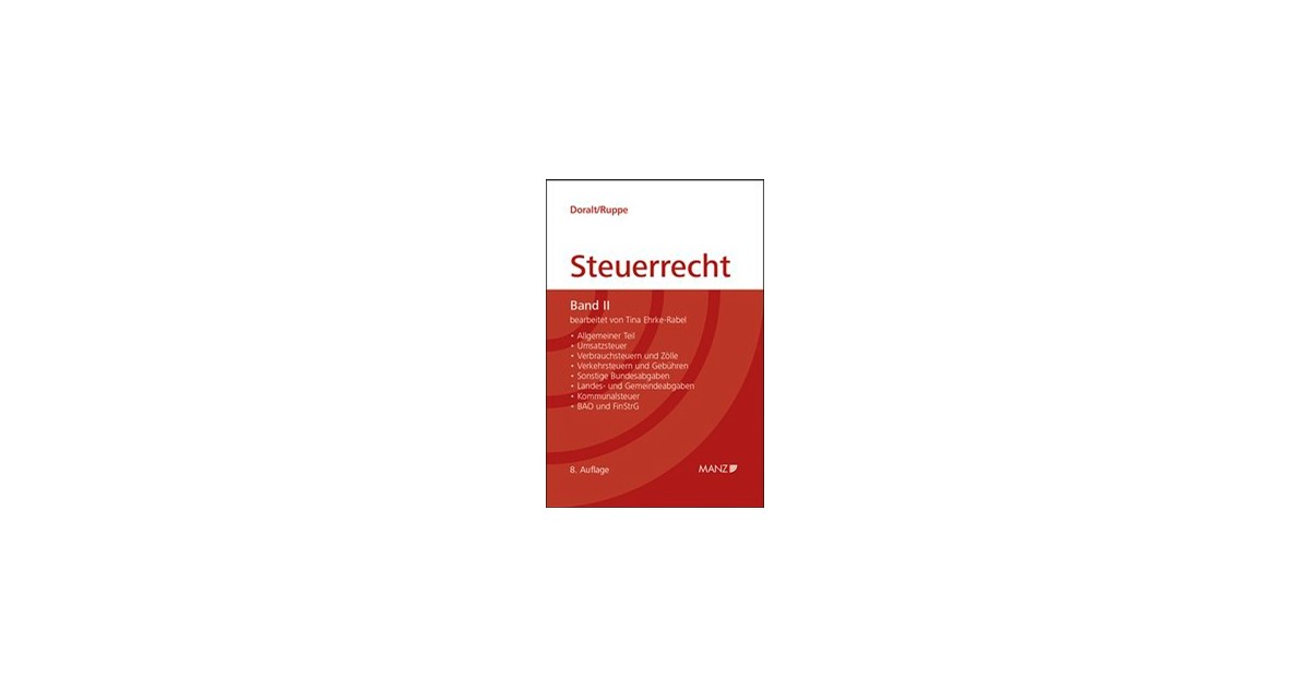 Doralt / Ruppe | Grundriss des österreichischen Steuerrechts | 8 ...