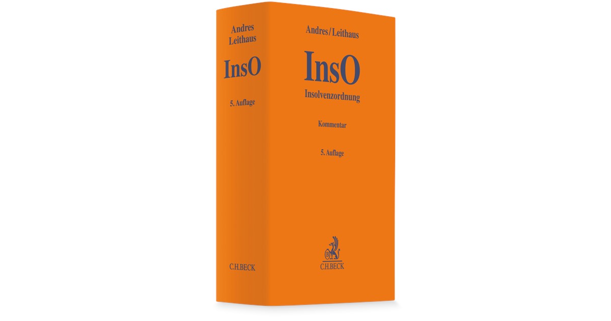 Andres / Leithaus | Insolvenzordnung (InsO) | 5. Auflage | 2025 | beck ...