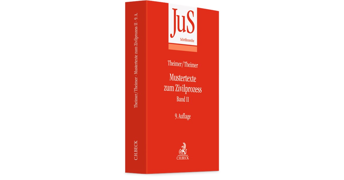 Theimer / Theimer | Mustertexte zum Zivilprozess Band II