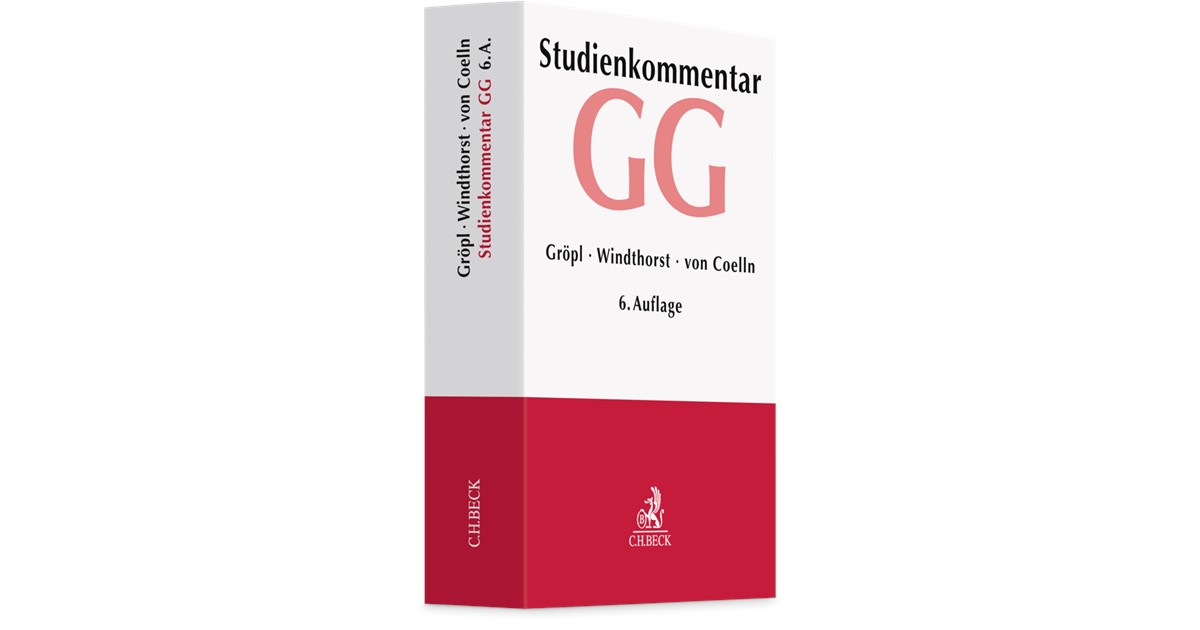 Gröpl / Windthorst | Grundgesetz: GG | 6. Auflage | 2025 | beck