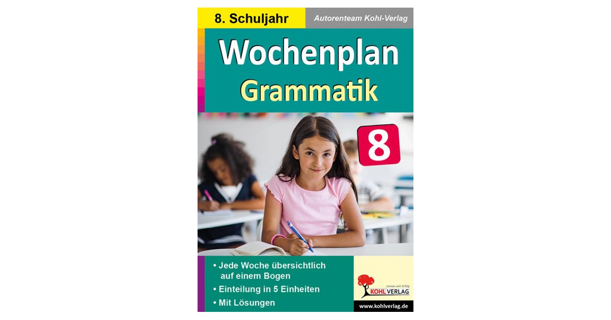 Wochenplan Grammatik / Klasse 8 | 1. Auflage | 2024 | beck-shop.de