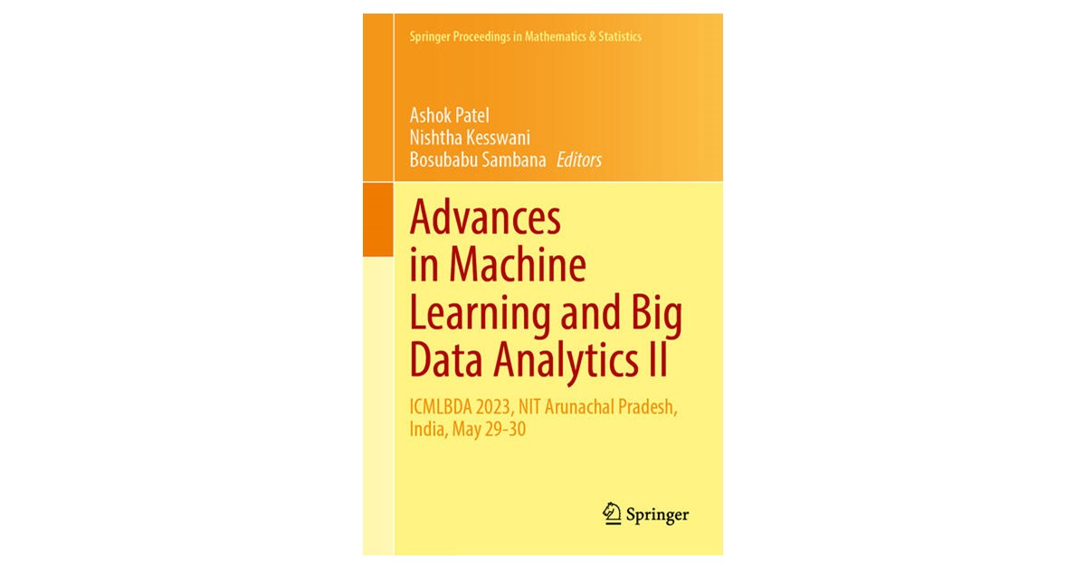 Patel / Kesswani | Advances in Machine Learning and Big Data Analytics ...