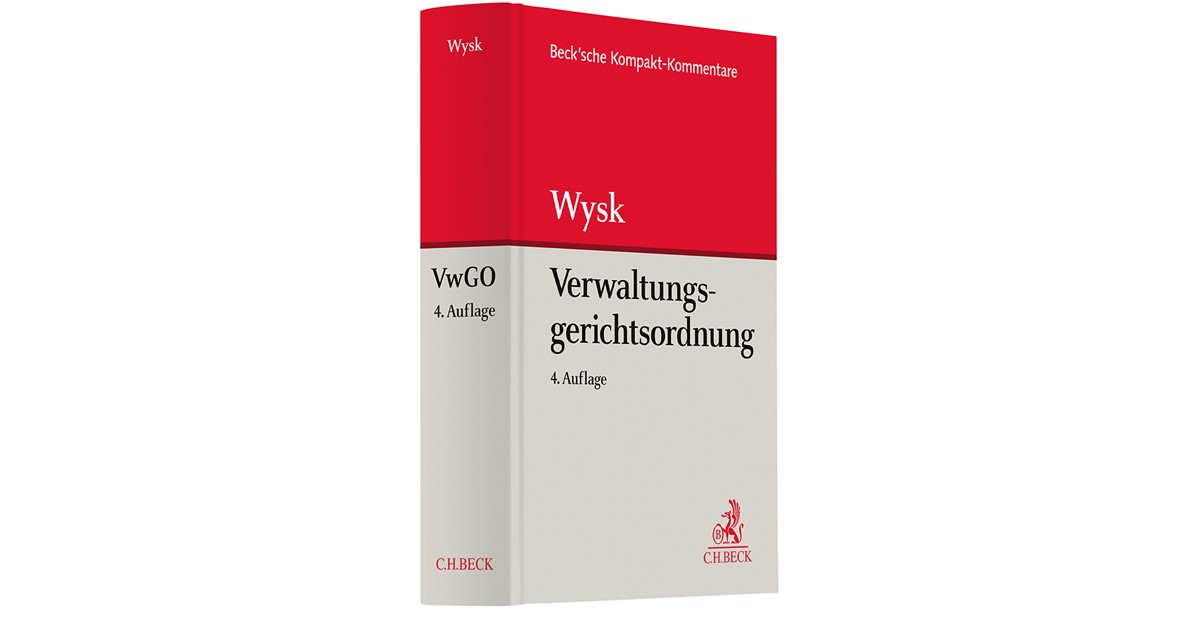 Wysk | Verwaltungsgerichtsordnung: VwGO | 4. Auflage | 2025 | beck-shop.de