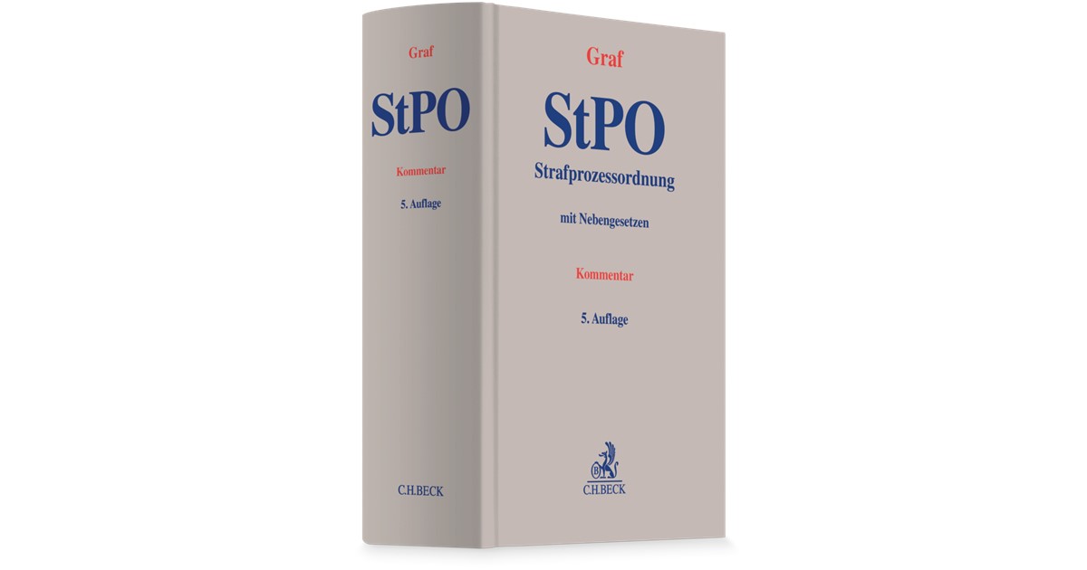 Graf | Strafprozessordnung: StPO | 5. Auflage | 2025 | beck-shop.de