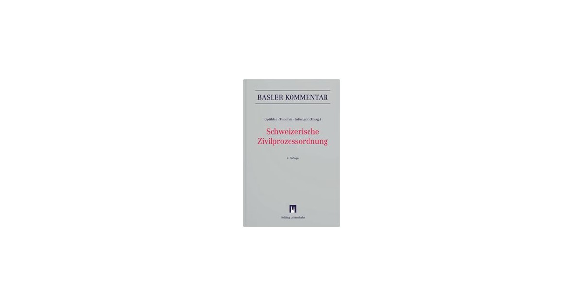 Spühler / Tenchio | Schweizerische Zivilprozessordnung: ZPO